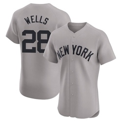 Austin Wells Men's New York Yankees Gray Elite Road Jersey