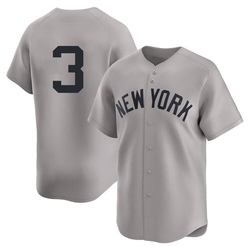 Babe Ruth Men's New York Yankees Gray Limited Away 2nd Jersey