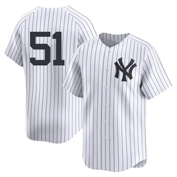 Bernie Williams Men's New York Yankees White Limited Yankee Home 2nd Jersey