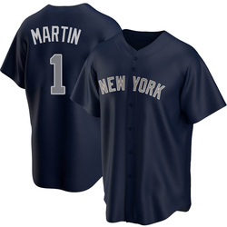 Billy Martin Youth New York Yankees Navy Replica Alternate Jersey