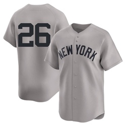 DJ LeMahieu Men's New York Yankees Gray Limited Away 2nd Jersey