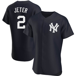 New York Yankees Navy Derek Jeter Crossover Hockey Jersey