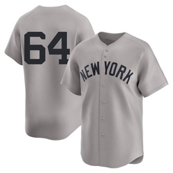 Diego Castillo Men's New York Yankees Gray Limited Away 2nd Jersey