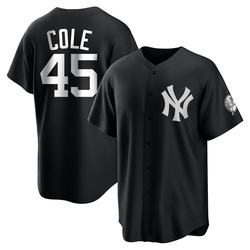 Gerrit Cole Men's New York Yankees White Replica Black/ Jersey