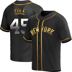 Gerrit Cole Youth New York Yankees Black Golden Replica Alternate Jersey