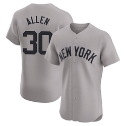 Greg Allen Men's New York Yankees Gray Elite Road Jersey