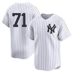 Ian Hamilton Men's New York Yankees White Limited Yankee Home 2nd Jersey