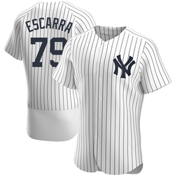 J.C. Escarra Men's New York Yankees White Authentic Home Jersey