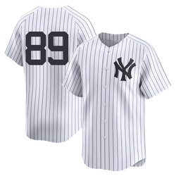 Jasson Dominguez Men's New York Yankees White Limited Yankee Home 2nd Jersey