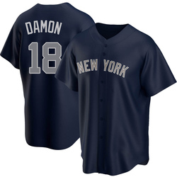 Johnny Damon Hand Signed New York Yankees Authentic Majestic #18 Jersey  Steiner