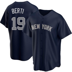 Jon Berti Youth New York Yankees Navy Replica Alternate Jersey