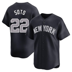 Juan Soto Youth New York Yankees Navy Limited Alternate Jersey