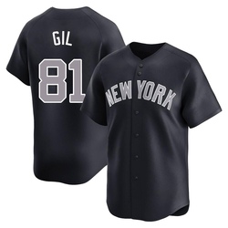 Luis Gil Men's New York Yankees Navy Limited Alternate Jersey