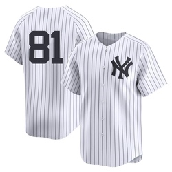 Luis Gil Men's New York Yankees White Limited Yankee Home 2nd Jersey