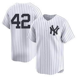 Mariano Rivera Men's New York Yankees White Limited Yankee Home 2nd Jersey