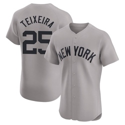 Mark Teixeira Men's New York Yankees Gray Elite Road Jersey