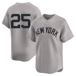 Mark Teixeira Youth New York Yankees Gray Limited Away 2nd Jersey