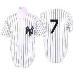 Men's New York Yankees Mickey Mantle Mitchell & Ness Cream Throwback  Authentic Jersey