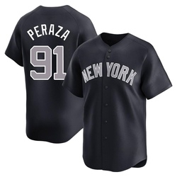 Oswald Peraza Men's New York Yankees Navy Limited Alternate Jersey