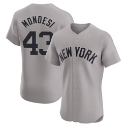 Raul Mondesi Men's New York Yankees Gray Elite Road Jersey