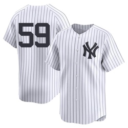 Scott Effross Men's New York Yankees White Limited Yankee Home 2nd Jersey