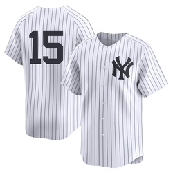 Thurman Munson Men's New York Yankees White Limited Yankee Home 2nd Jersey