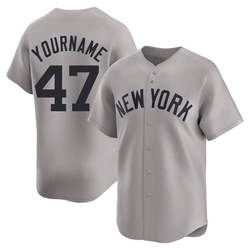 Victor Gonzalez Men's New York Yankees Gray Limited Away Jersey