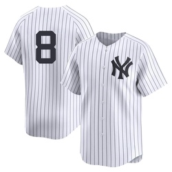 Yogi Berra Men's New York Yankees White Limited Yankee Home 2nd Jersey